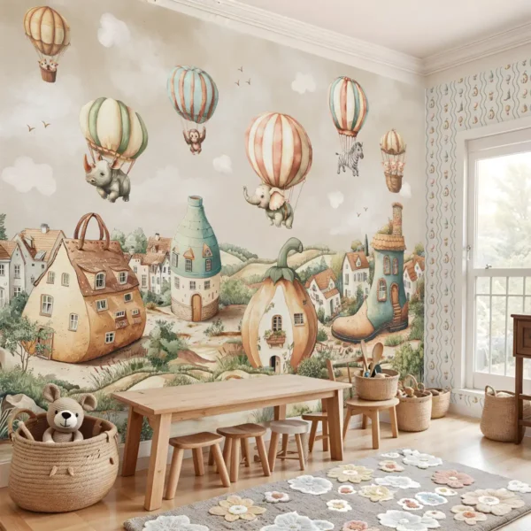 Dream village Kids Room Wallpaper - Image 2