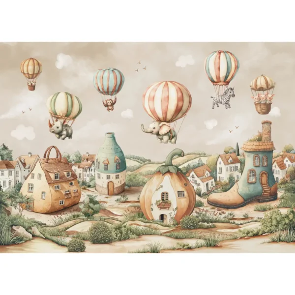 Dream village Kids Room Wallpaper - Image 3